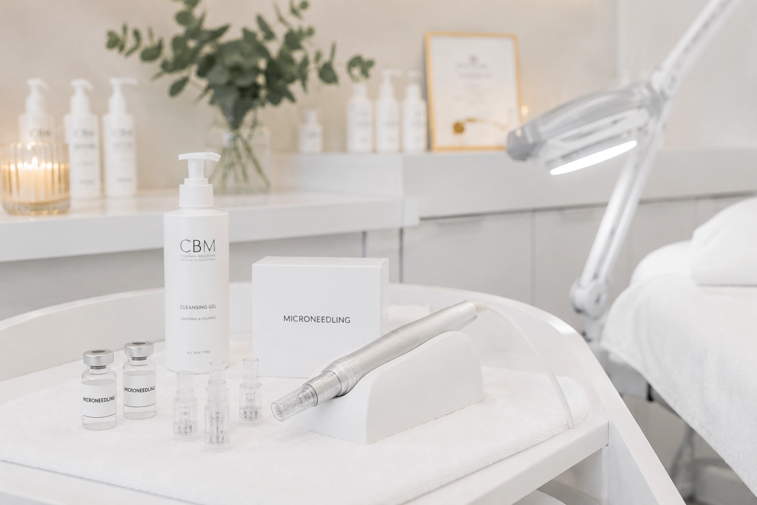 Eine Aufnahme von Kosmetik mit dem CBM-Logo